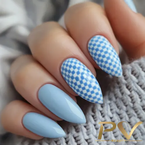 Adesivos Geométricos Azuis: Arte Simplificada e Cheia de Estilo - detalhe