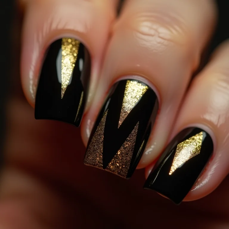 Mix de Glitters e Formas Geométricas: Uma Explosão de Criatividade - ideia