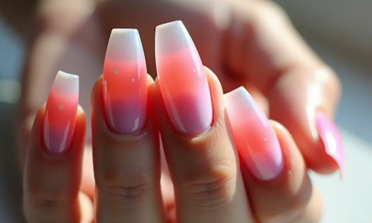 Francesinha Degradê com Cores Vibrantes e Efeito Ombré - inspiração