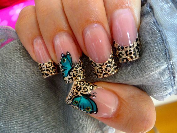 Unhas Decoradas Com Francesinha Estampada