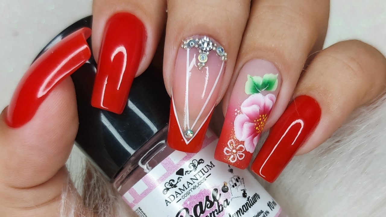 Unhas Vermelhas Decoradas 2026
