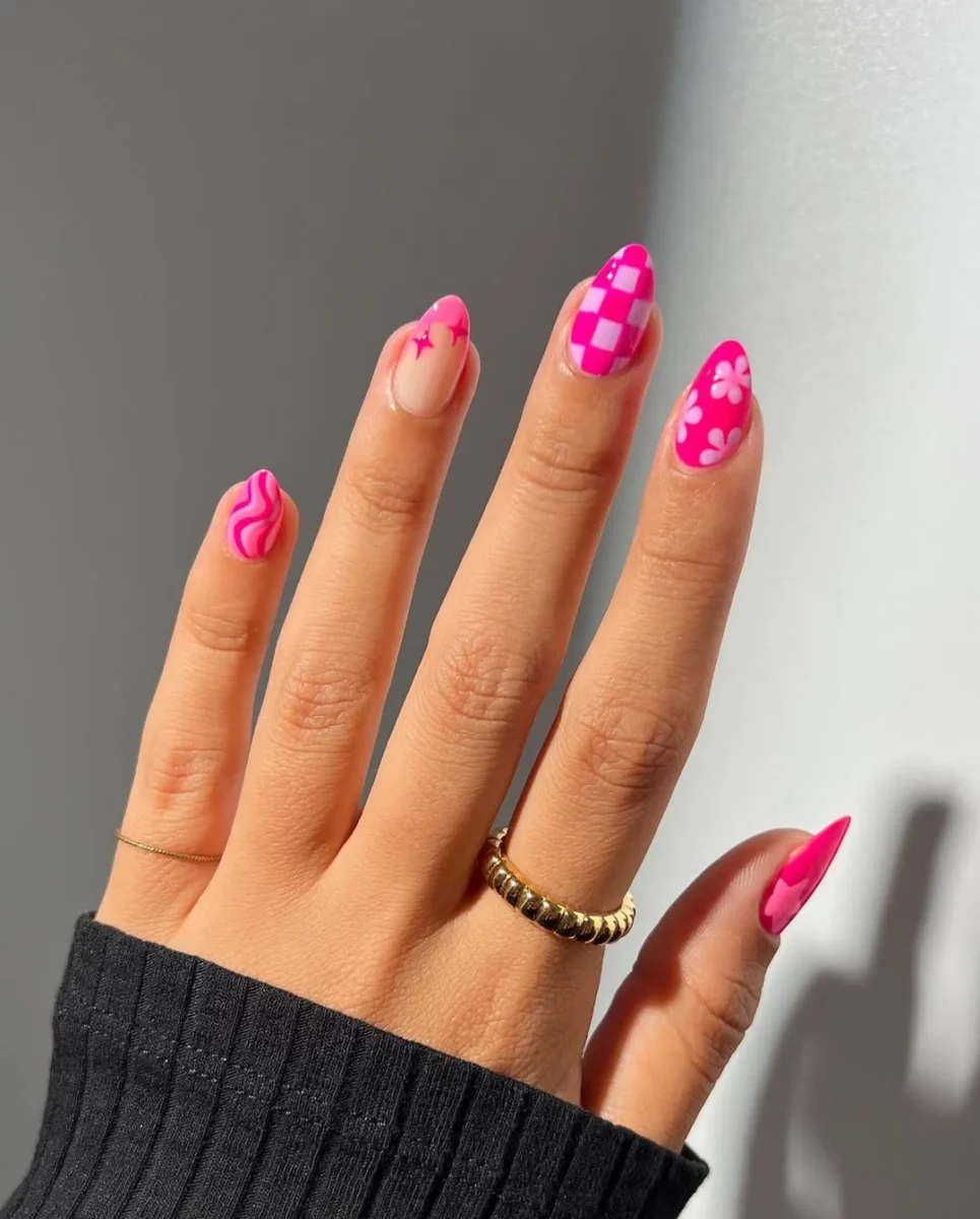 9 unhas rosas decoradas que vão te