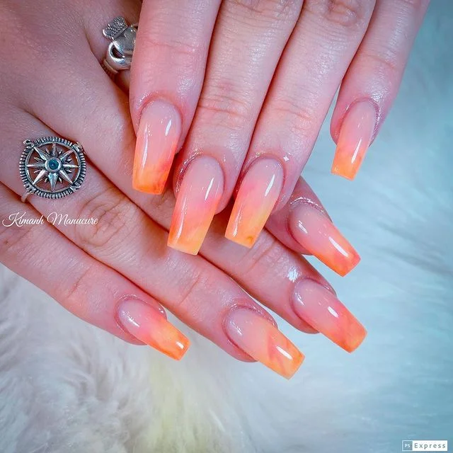 Francesinha Degradê com Cores Vibrantes e Efeito Ombré - ideia