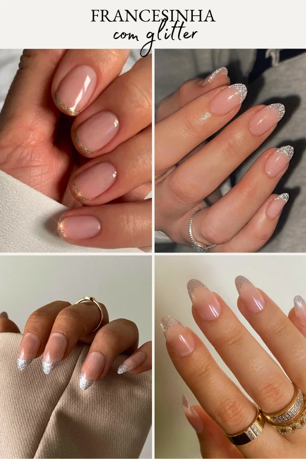 Filha Única com Glitter Holográfico Sutil - ideia