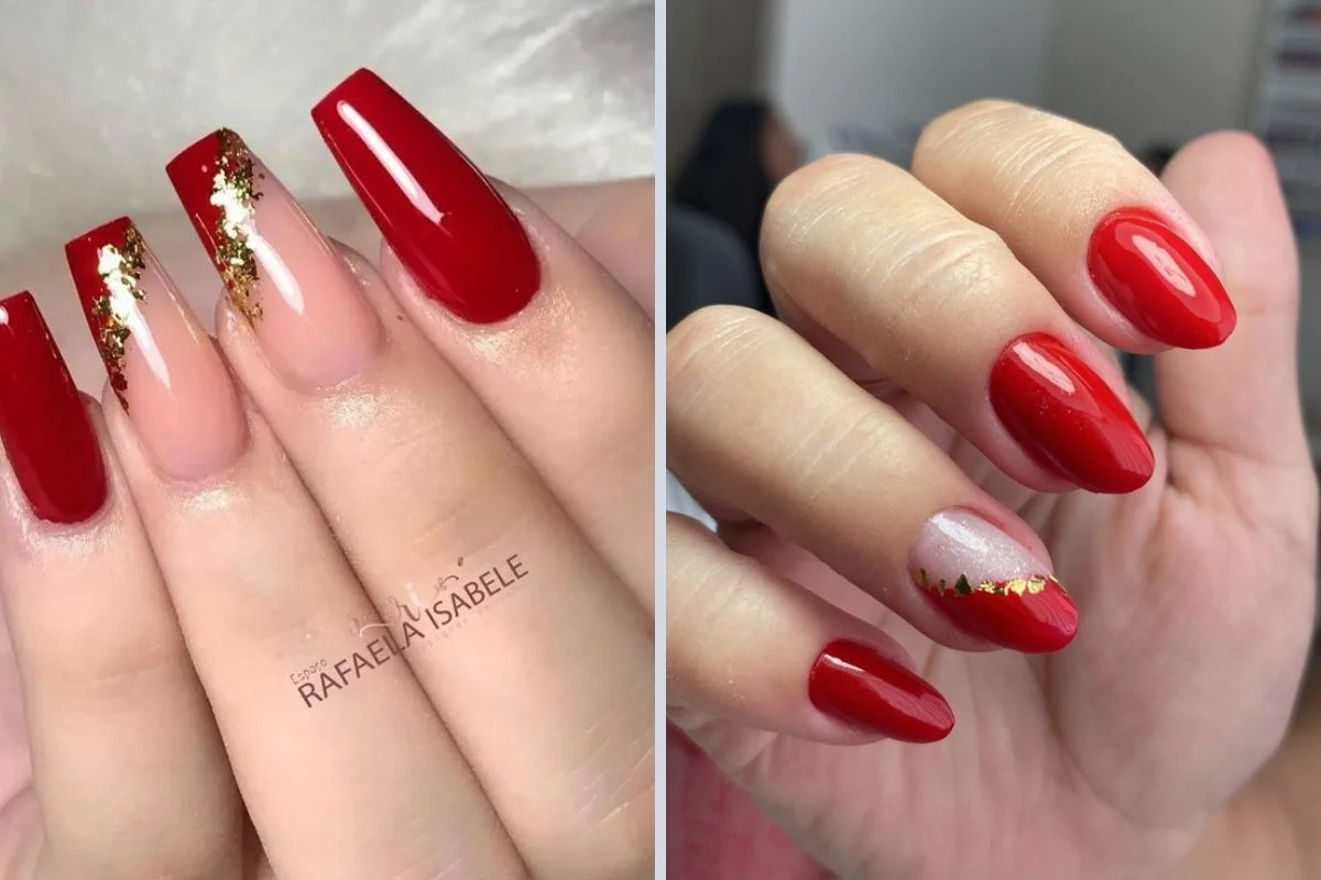 Vermelho e Dourado: Luxo e Sofisticação em Harmonia - ideia