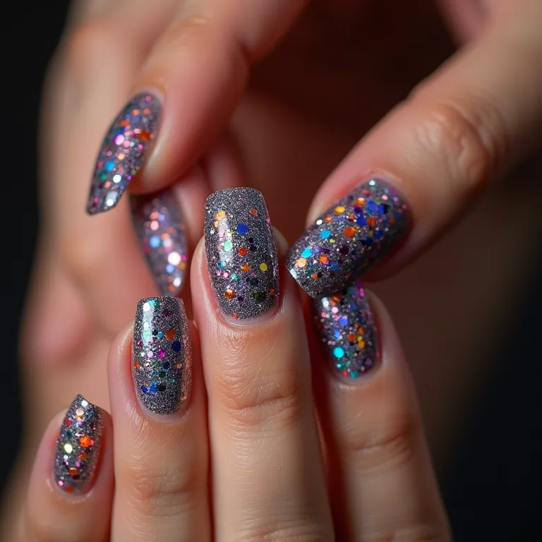 Filha Única com Glitter Intenso: Destaque Sutil e Marcante - detalhe