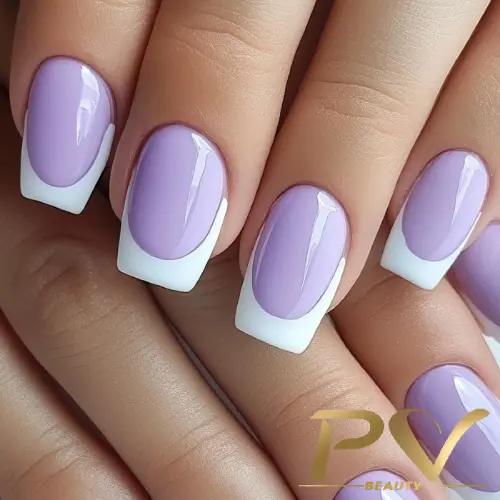 Lilás Candy Color com Francesinha Assimétrica - detalhe