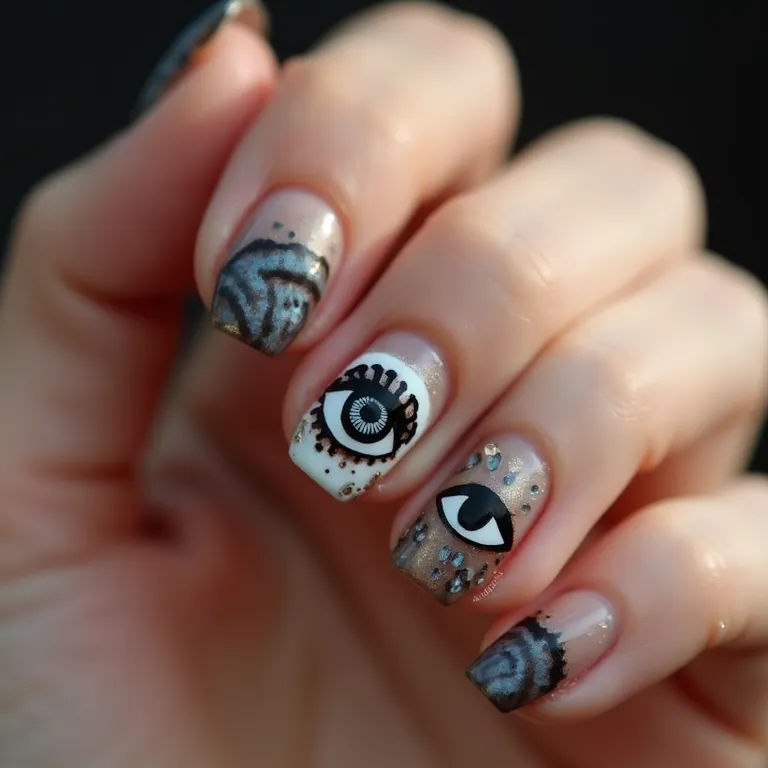 Olho Grego Preto e Branco: Um Clássico Atemporal Cheio de Estilo - inspiração