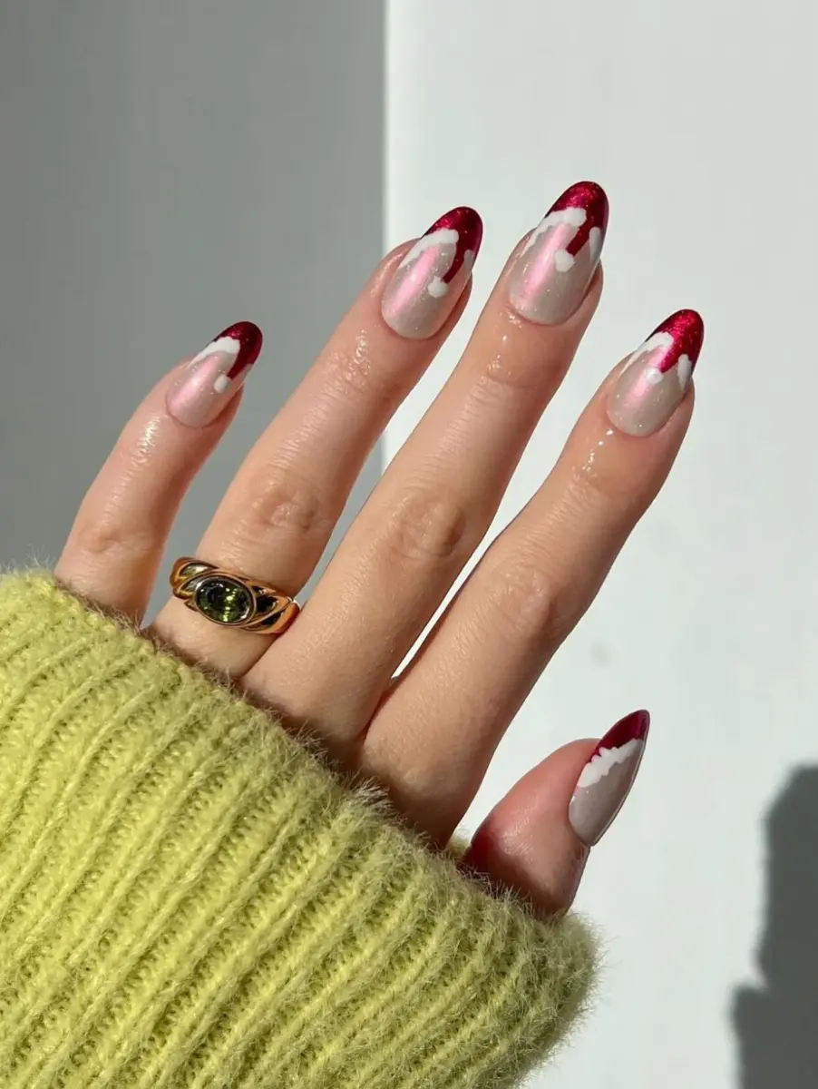 Francesinha Festiva com Glitter Degradê - detalhe