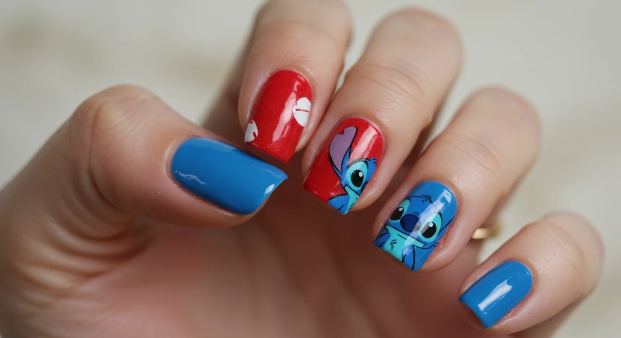 Stitch Minimalista: Traços Simples que Capturam a Essência do Personagem - ideia