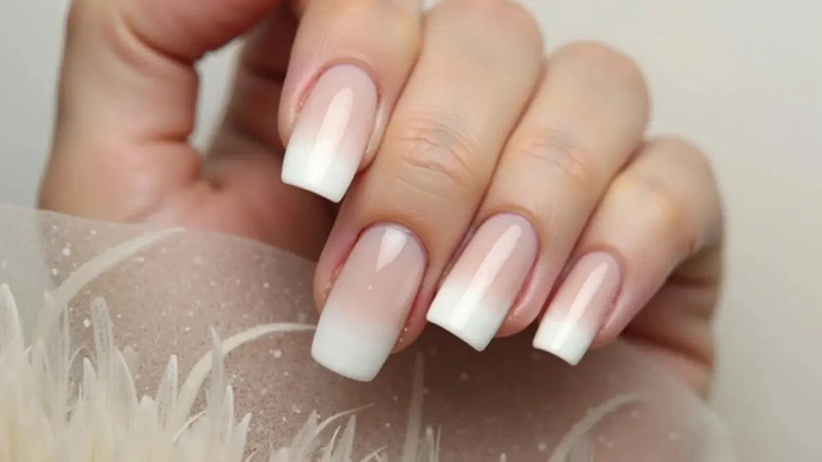 Efeito Ombré do Branco ao Nude - detalhe