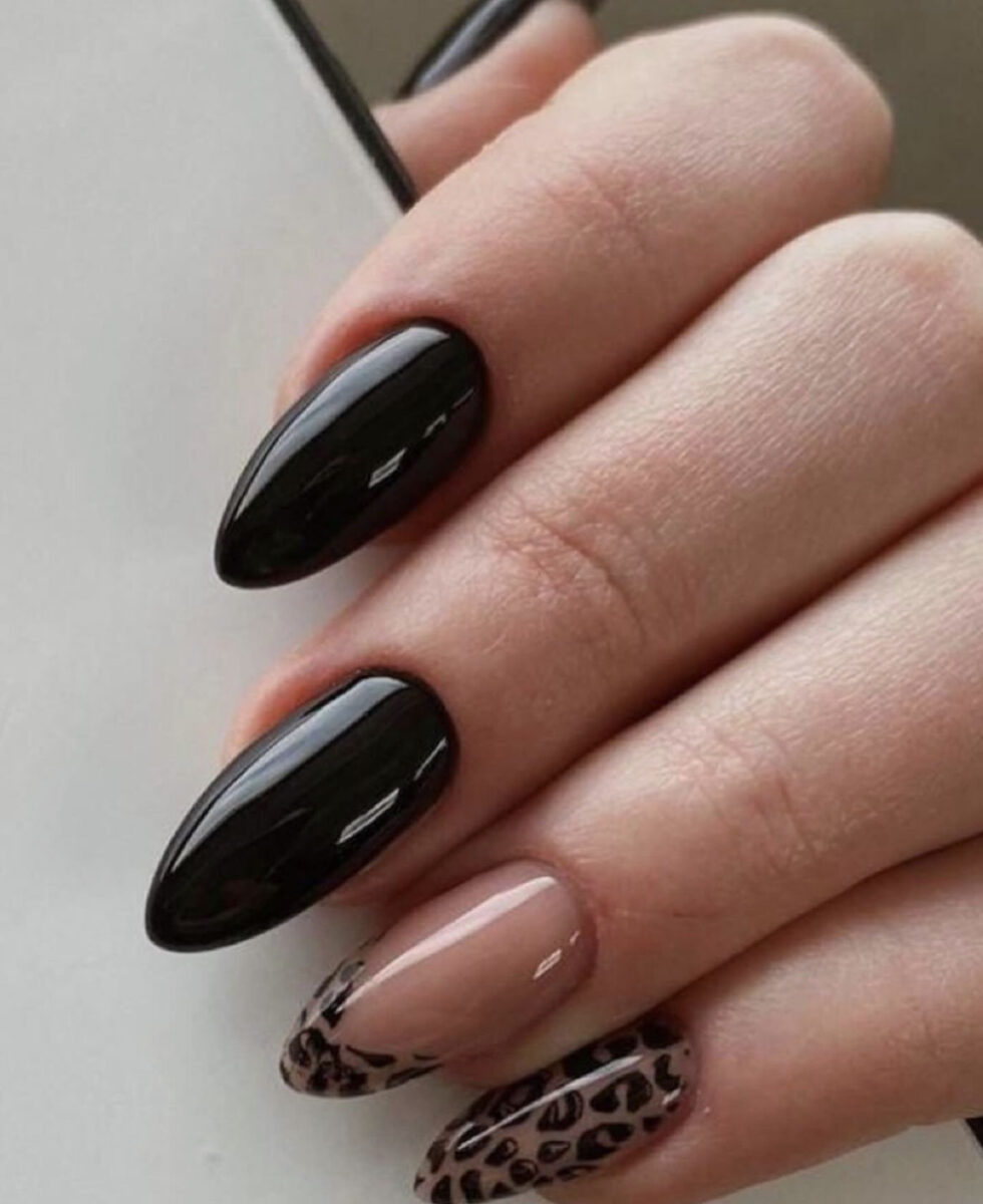 nail art com animal print ...