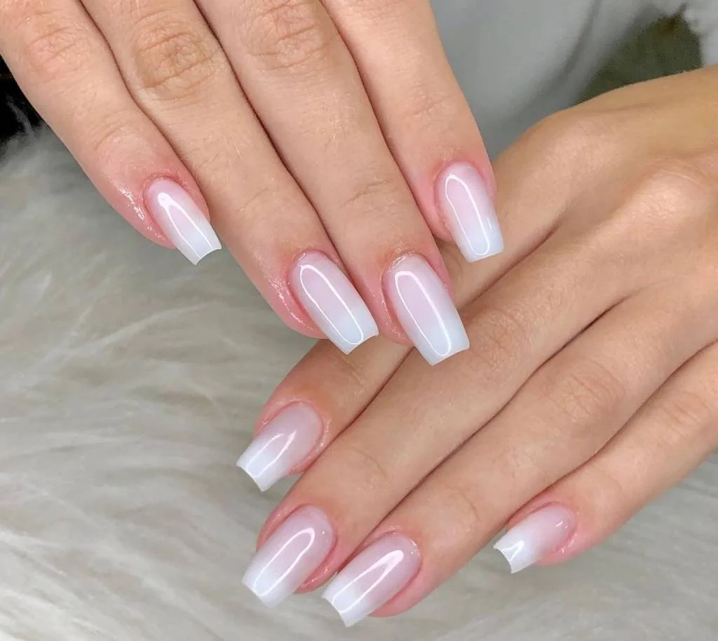 Efeito Ombré do Branco ao Nude - ideia