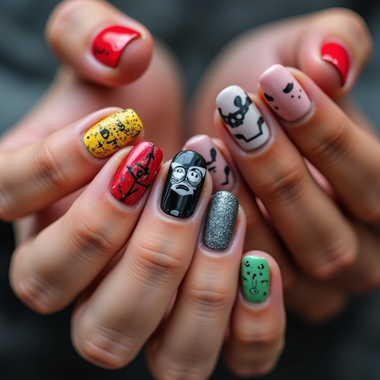 Filmes e Séries: Unhas Temáticas Para Expressar a Sua Paixão - ideia