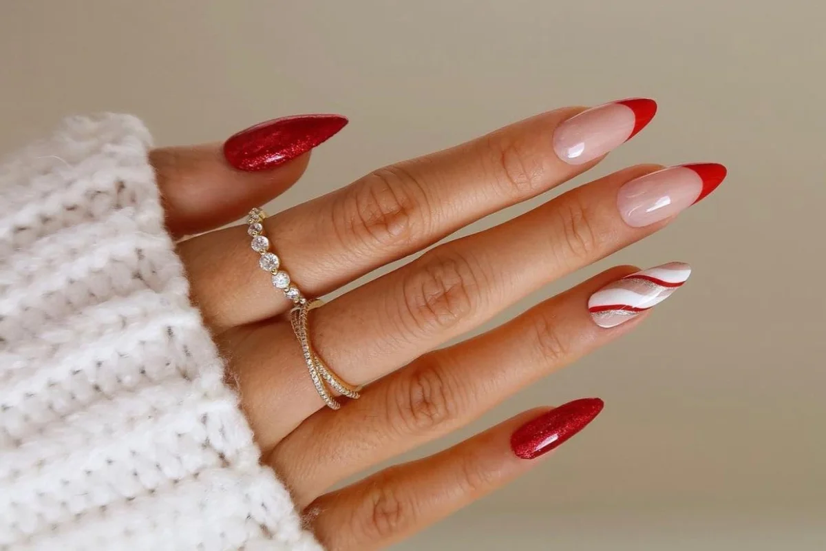 Estilo Candy Cane com Listras Vermelhas e Brancas - ideia