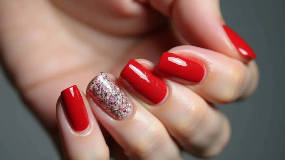 Vermelho Matte Sofisticado: A Beleza da Simplicidade - detalhe