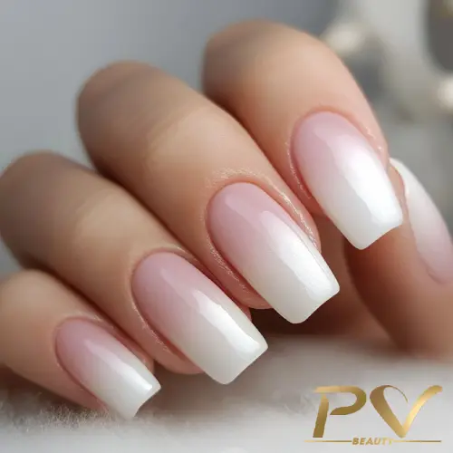 Ombré Delicado: Transição Suave do Rosa para o Nude - inspiração