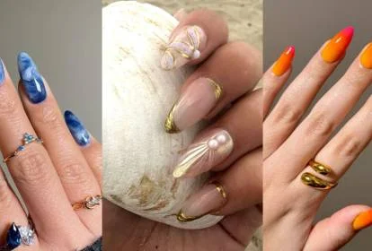 Metalizadas com Efeito Molhado: Glamour e Sofisticação à Beira-Mar - ideia