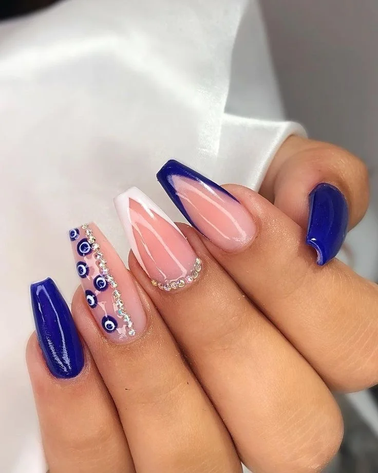 Estilo Ombré: Unhas Bailarina com Cores Vibrantes - ideia