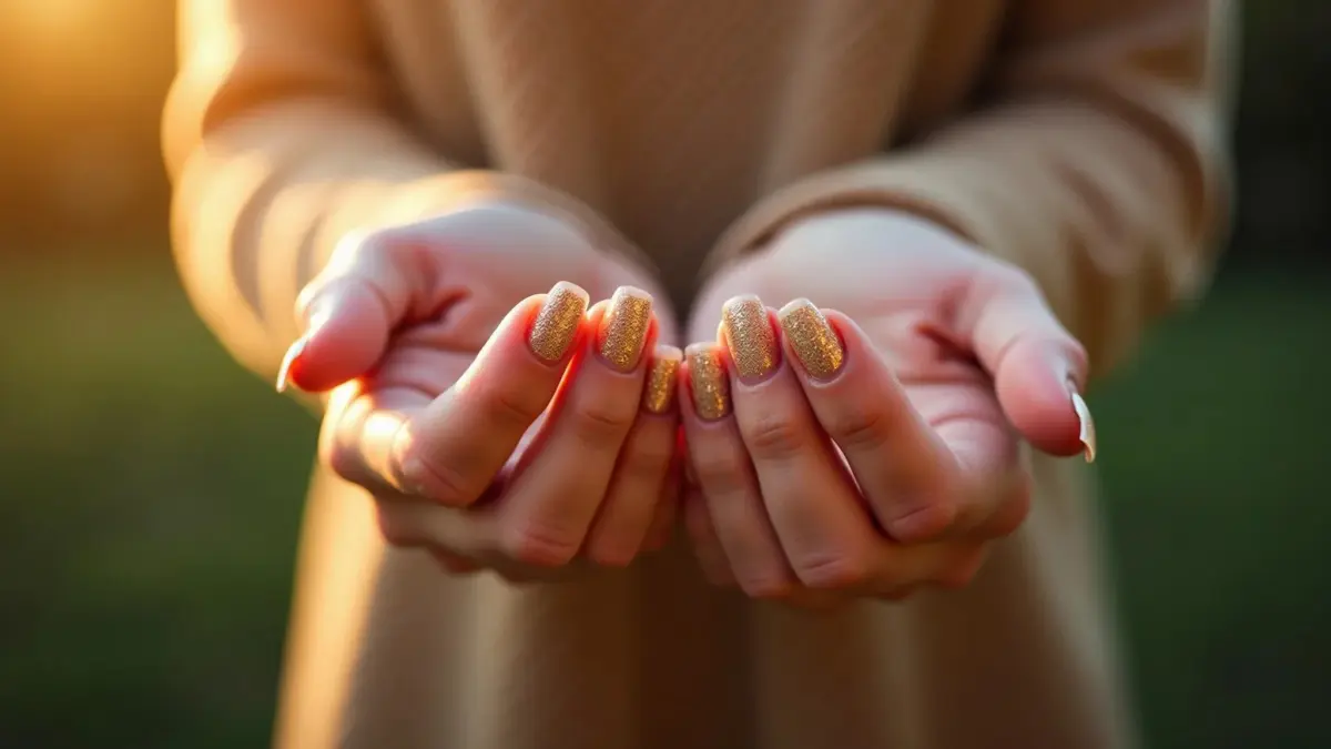 Delicadeza Floral: Unhas de Fibra com Aplicações de Flores Secas - ideia