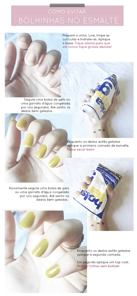 Como evitar bolhas no esmalte | Gosto