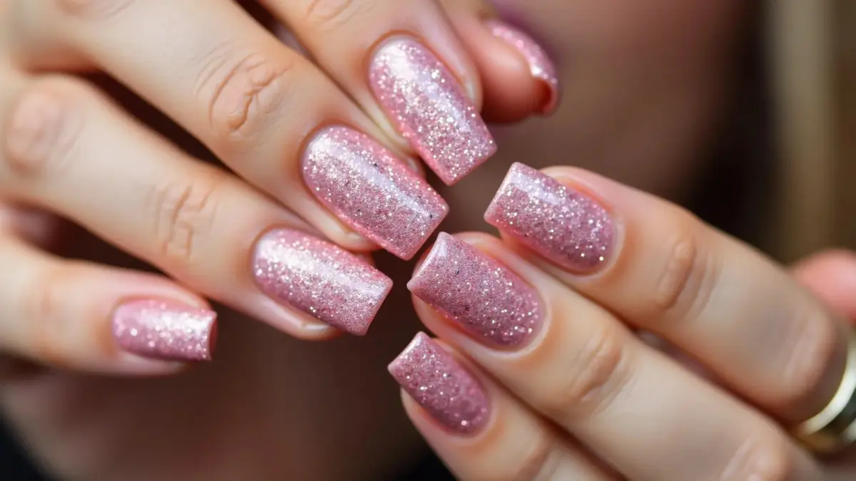 Glitter Rosé Power: Brilho Sutil para um Outubro Radiante - inspiração