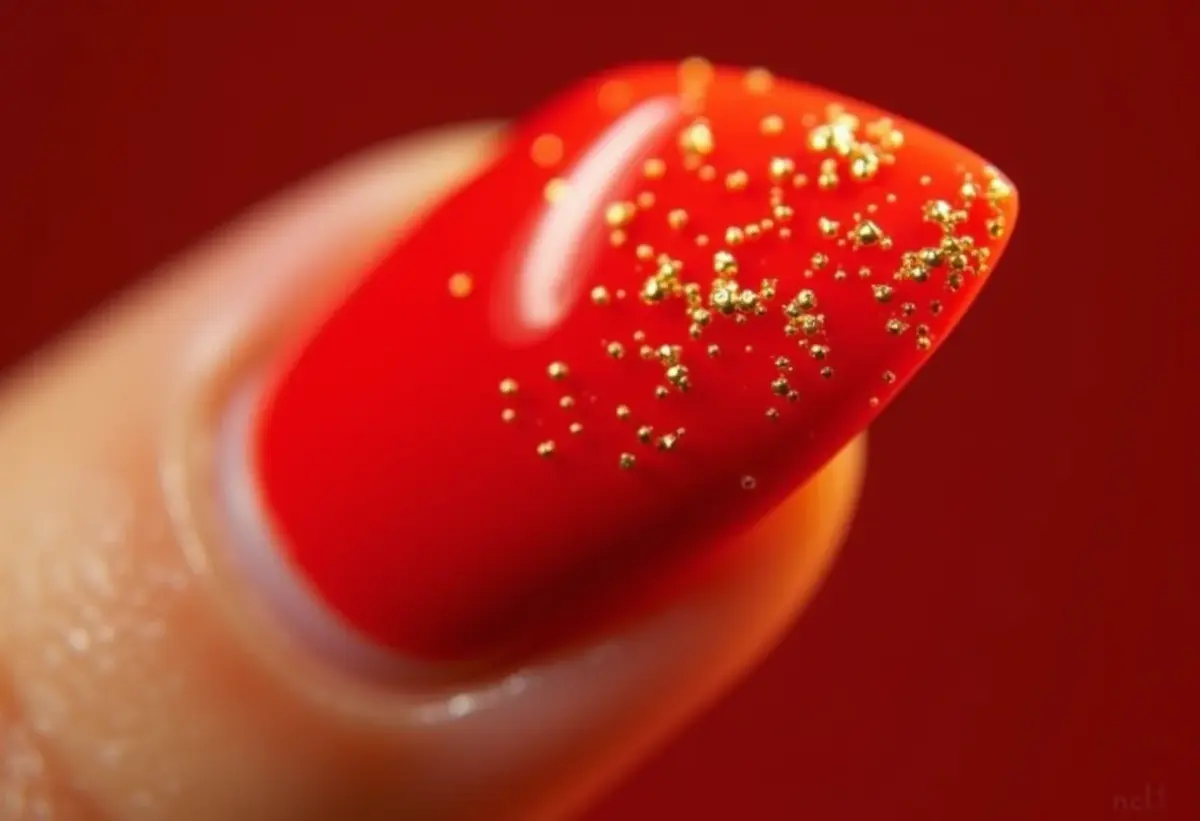 Glamour Absoluto: Unhas Vermelhas com Cascatas de Strass - inspiração