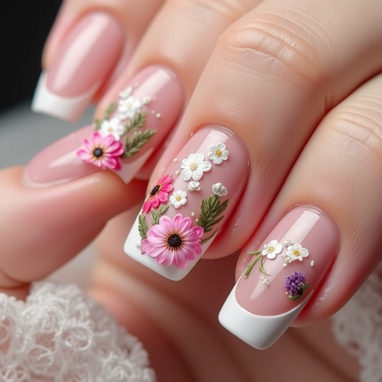 Francesinha Floral: Um Toque Romântico Repaginado - detalhe