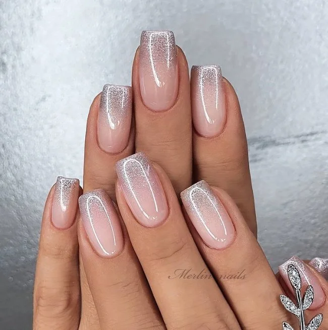 Baby Boomer com Glitter Furta-cor: Delicadeza Iluminada - detalhe