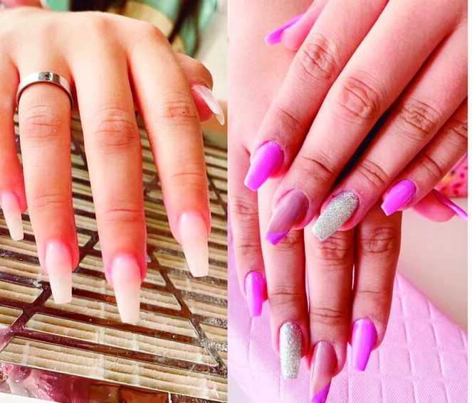 Gel com Efeito Marmorizado: Sofisticação e Modernidade - ideia