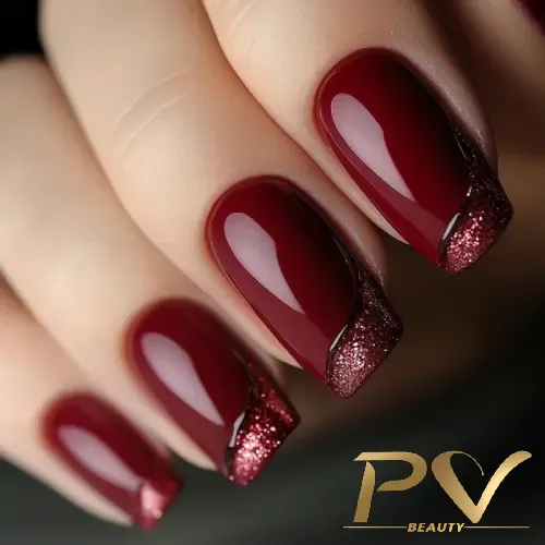 Marsala Sofisticado com Detalhes em Dourado - ideia