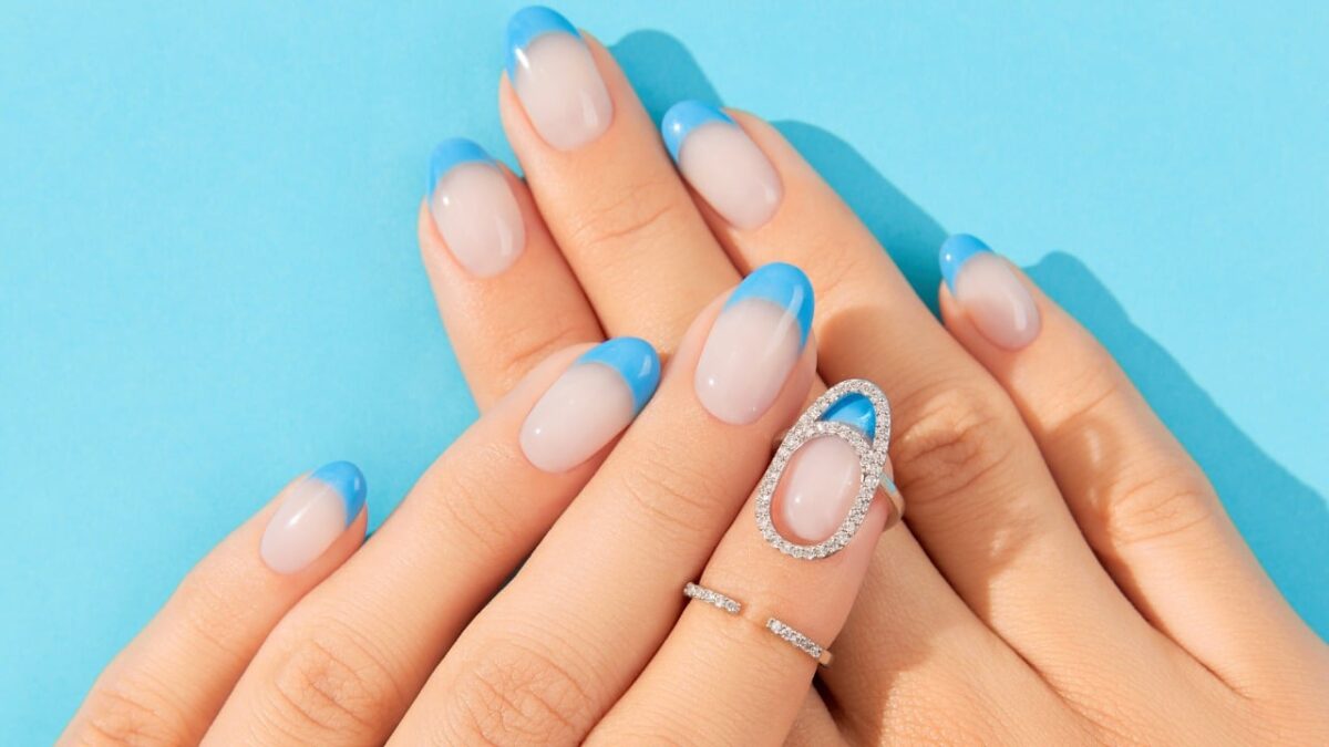 Unha decorada francesinha com azul: 9 ...