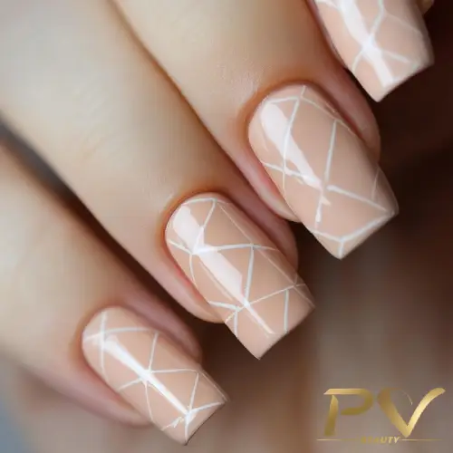 Unhas Geométricas: Linhas e Formas para um Visual Moderno - ideia