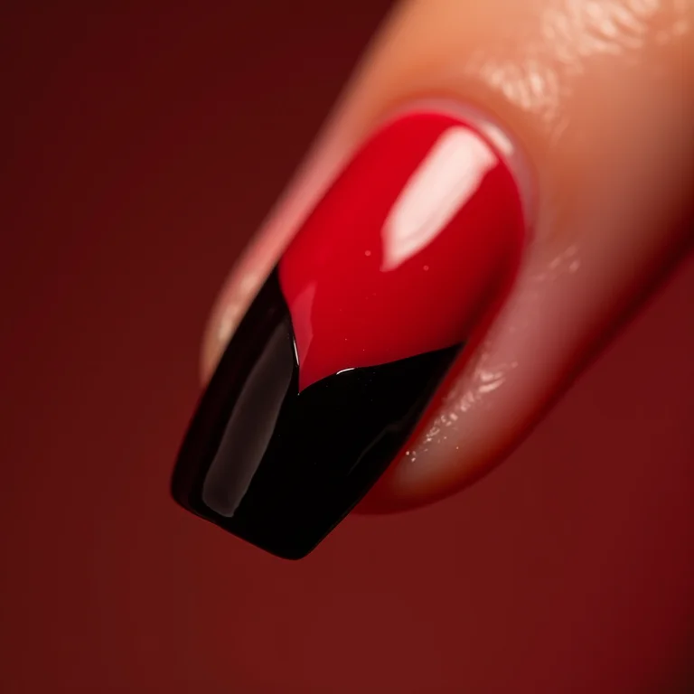 Ombré Red Velvet: Do Vermelho Intenso ao Preto Sedutor - inspiração