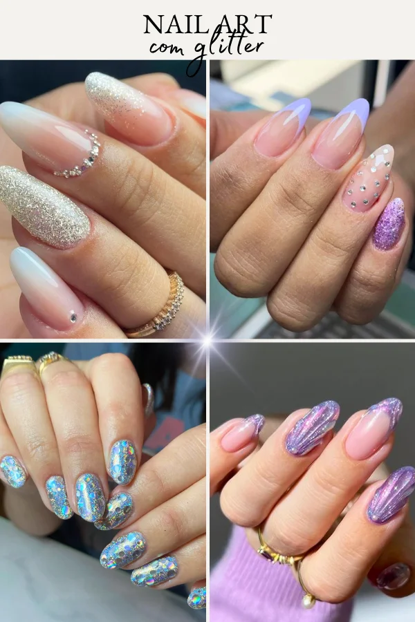 Glitter Mania: Brilho e Glamour para Suas Mãos - inspiração