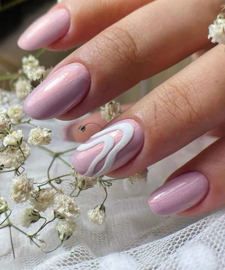 unha decorada rosa - referência 4