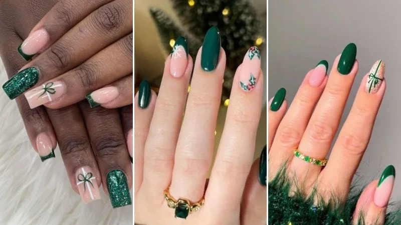 Verde Esmeralda com Pedrarias e Desenhos Minimalistas - inspiração