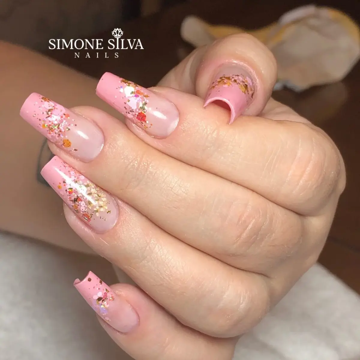 Fibra de Vidro com Decoração em Glitter - ideia