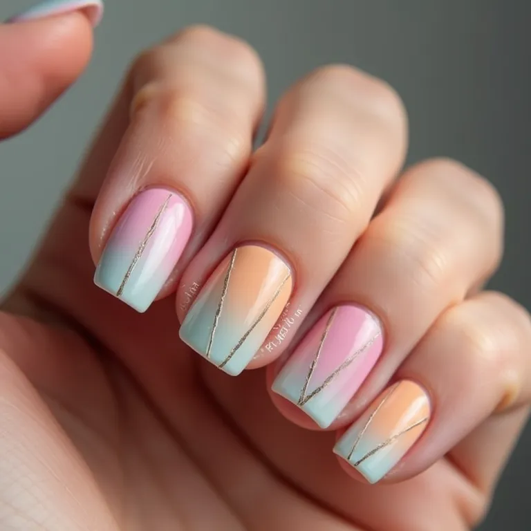 Geométricos Sutis em Tons Pastel: Modernidade Delicada - inspiração