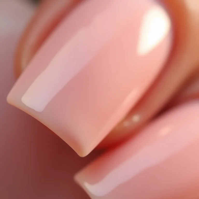 Acabamento natural das unhas de fibra de vidro