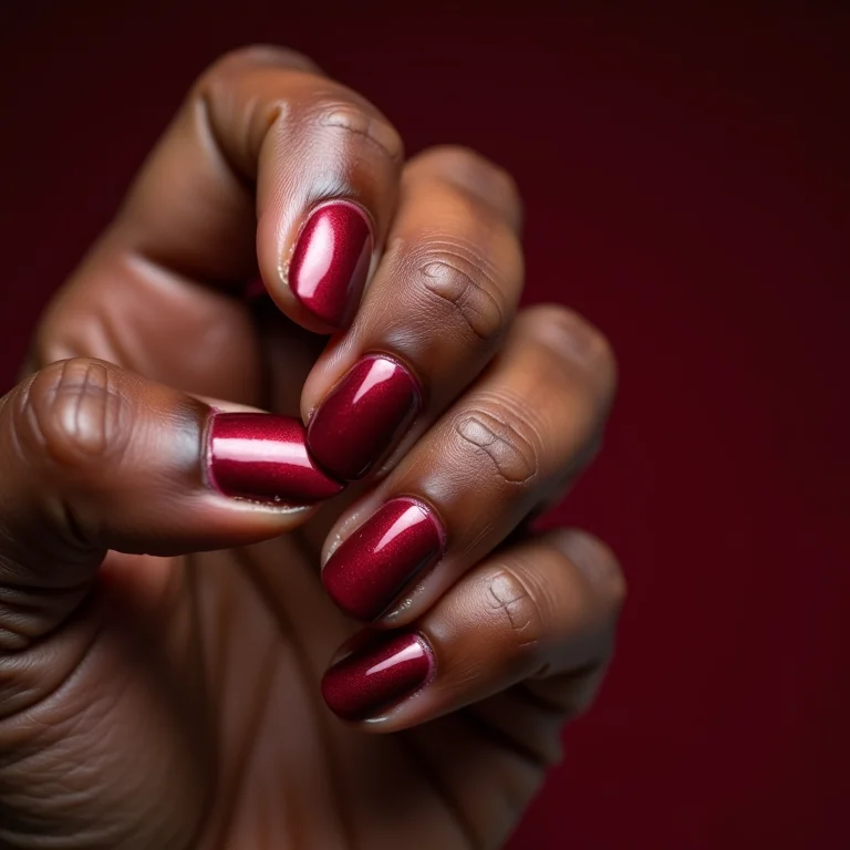 Acabamentos de esmalte para pele negra.