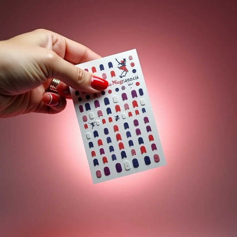 Adesivos de unha Miss France.