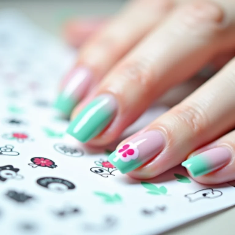 Adesivos e películas do Grêmio para unhas.