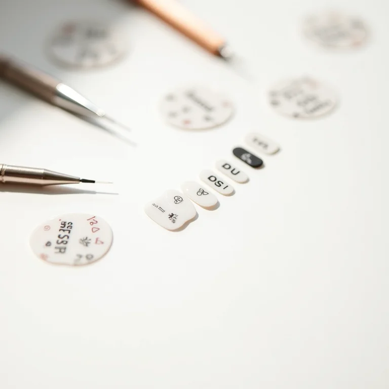 Adesivos minimalistas para unhas