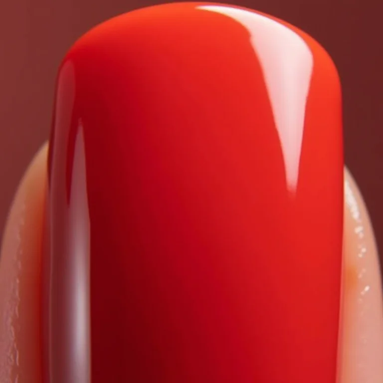 Amostras de esmaltes vermelho, vinho e rosé gold.