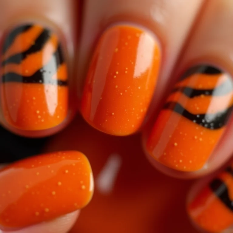 Animal print laranja e preto (zebra)