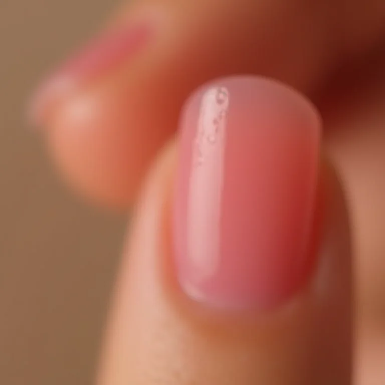 Aplicação caseira de unhas de gel com resultado imperfeito