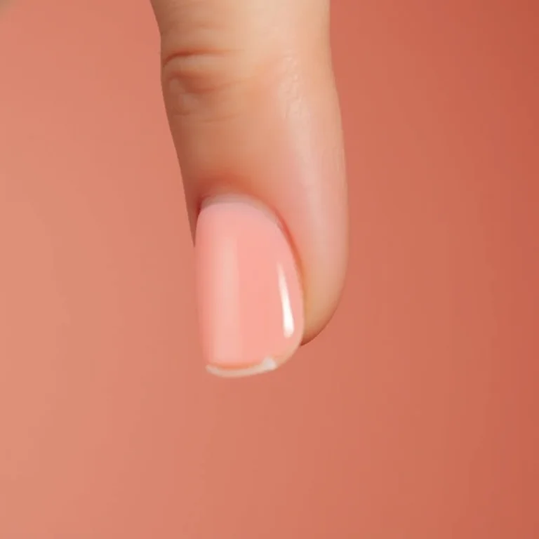 Aplicação de base fortalecedora em unhas naturais.