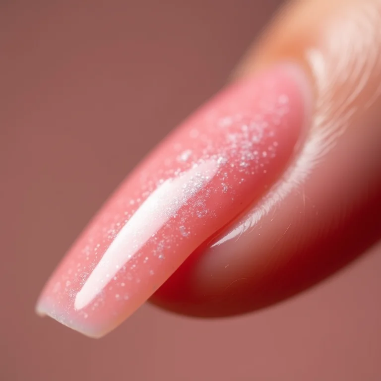 Aplicação de base fortalecedora na unha.