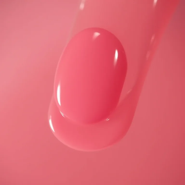 Aplicação de base para aumentar a durabilidade do esmalte rosa.